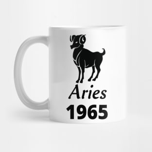 Black Aries Zodiac 1965 Mug